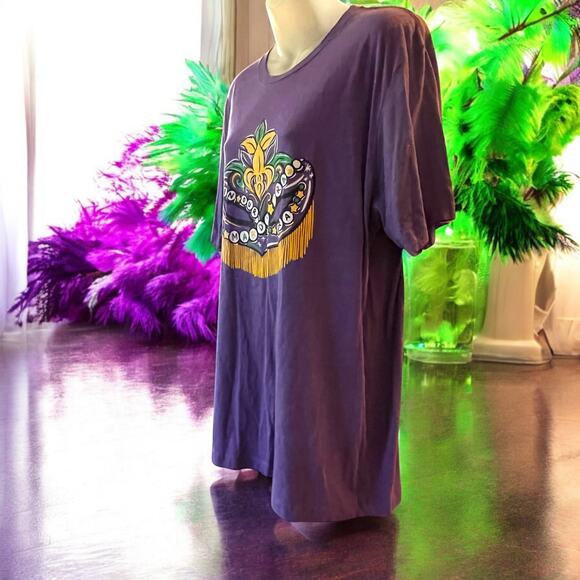 In Our Mardi Gras Era Women's Soft Purple T-shirt Swift Friendship Size XL - Picture 8 of 8